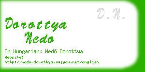dorottya nedo business card